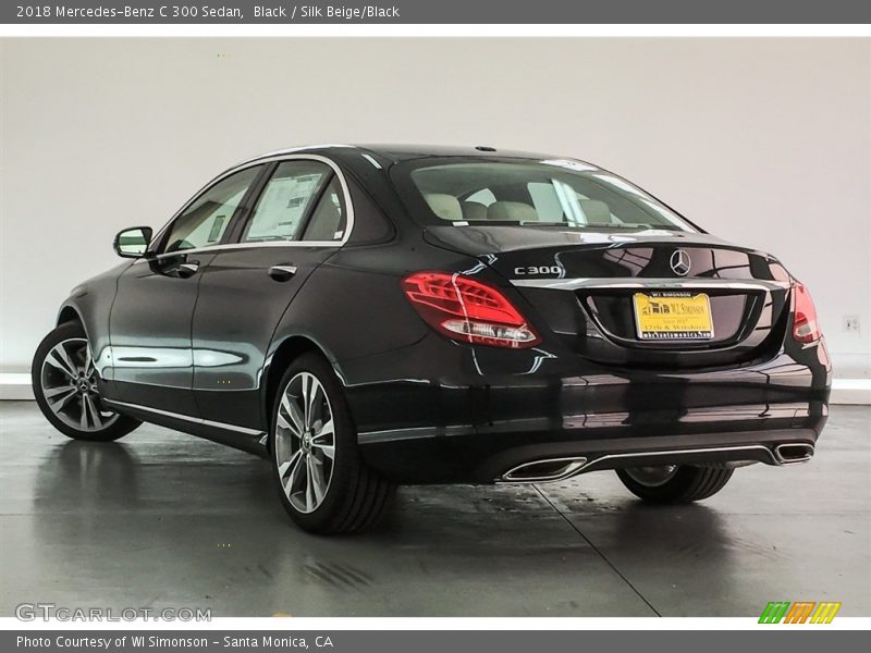 Black / Silk Beige/Black 2018 Mercedes-Benz C 300 Sedan
