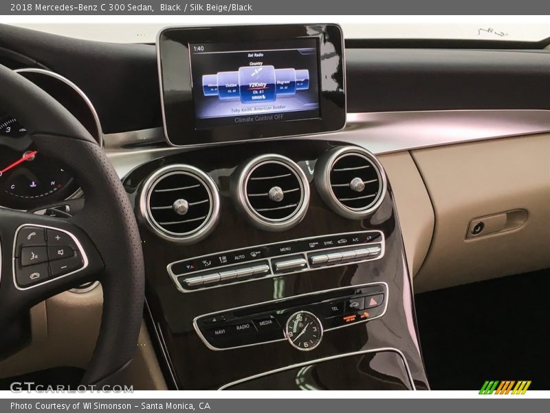Black / Silk Beige/Black 2018 Mercedes-Benz C 300 Sedan