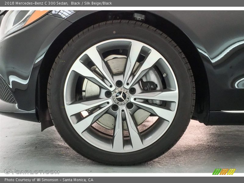 Black / Silk Beige/Black 2018 Mercedes-Benz C 300 Sedan