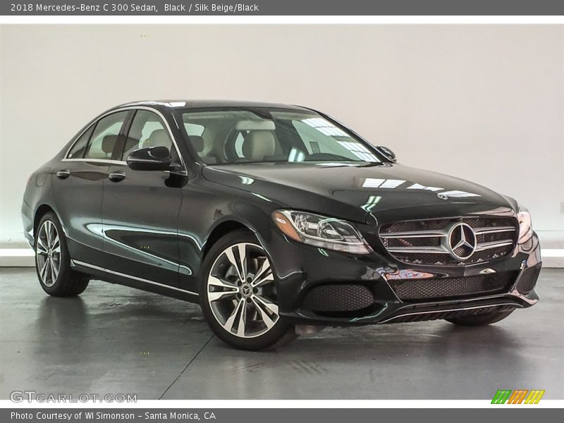 Black / Silk Beige/Black 2018 Mercedes-Benz C 300 Sedan