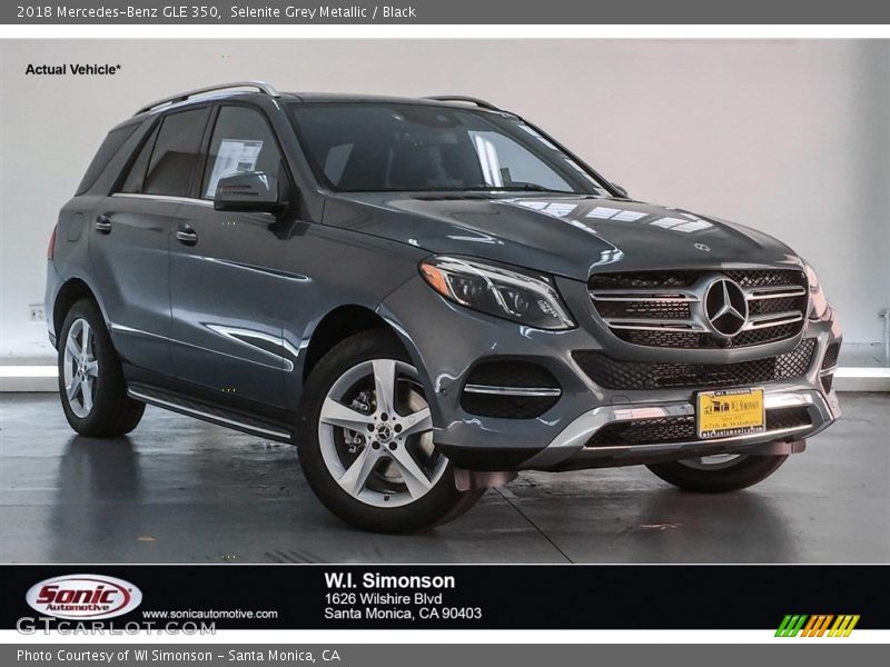 Selenite Grey Metallic / Black 2018 Mercedes-Benz GLE 350