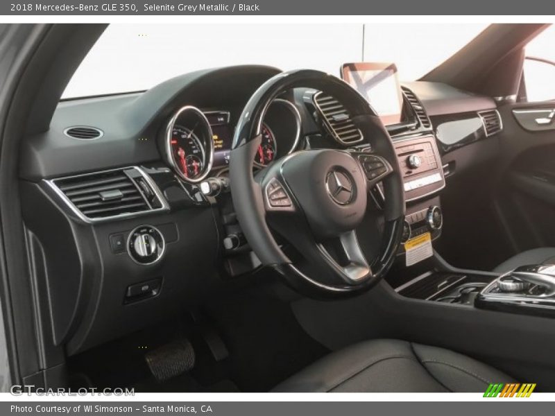 Selenite Grey Metallic / Black 2018 Mercedes-Benz GLE 350