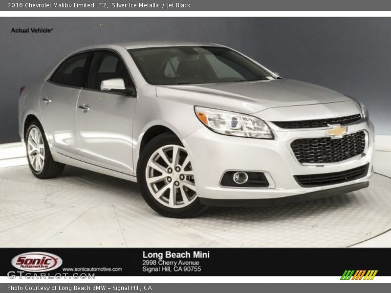 Silver Ice Metallic / Jet Black 2016 Chevrolet Malibu Limited LTZ