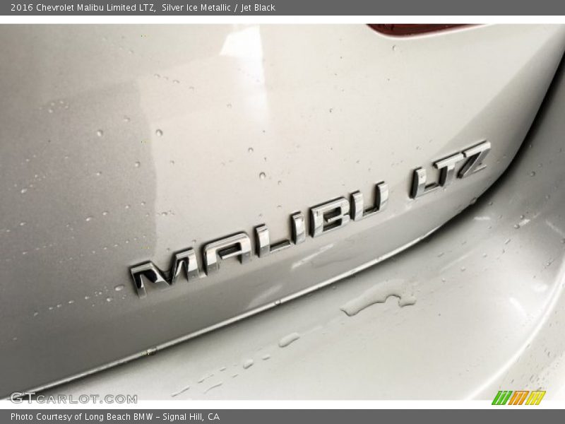 Silver Ice Metallic / Jet Black 2016 Chevrolet Malibu Limited LTZ