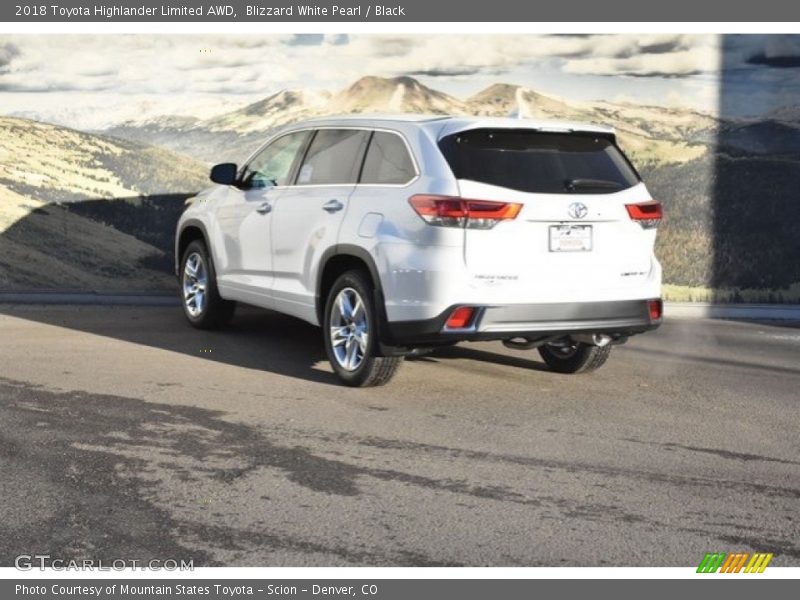 Blizzard White Pearl / Black 2018 Toyota Highlander Limited AWD