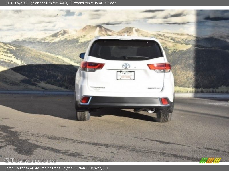 Blizzard White Pearl / Black 2018 Toyota Highlander Limited AWD