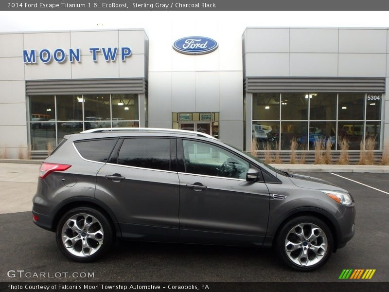 Sterling Gray / Charcoal Black 2014 Ford Escape Titanium 1.6L EcoBoost