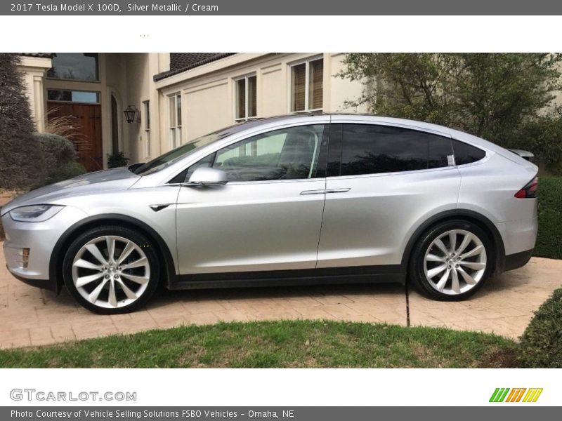  2017 Model X 100D Silver Metallic