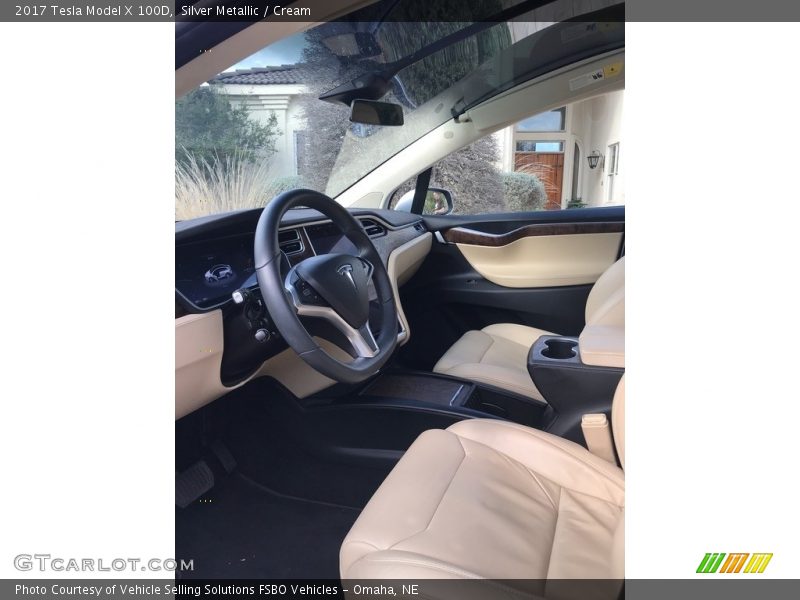 Front Seat of 2017 Model X 100D