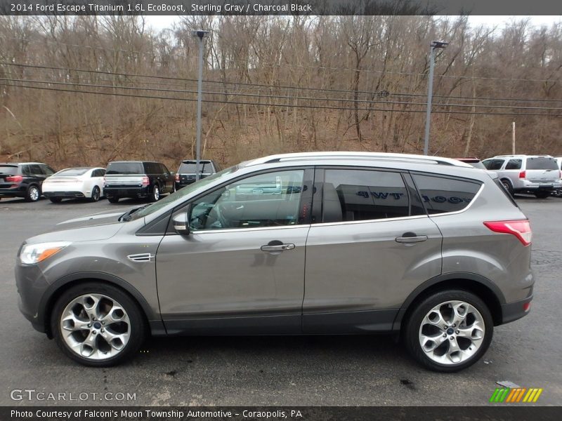 Sterling Gray / Charcoal Black 2014 Ford Escape Titanium 1.6L EcoBoost