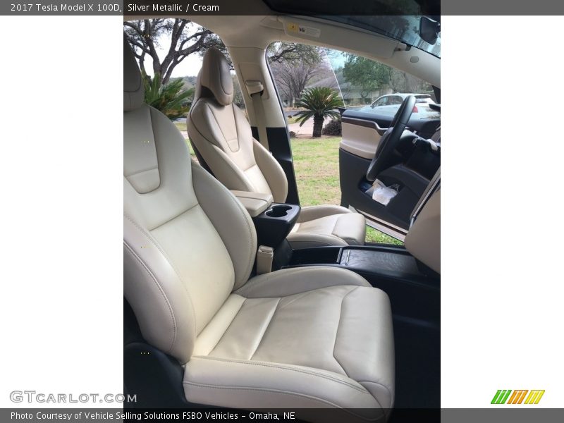 Front Seat of 2017 Model X 100D
