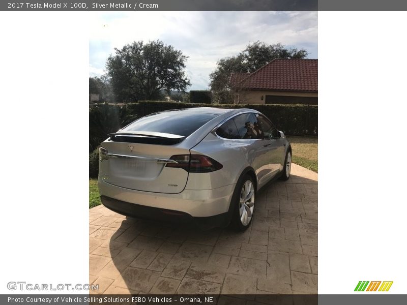Silver Metallic / Cream 2017 Tesla Model X 100D