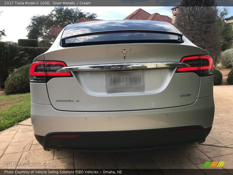 Silver Metallic / Cream 2017 Tesla Model X 100D