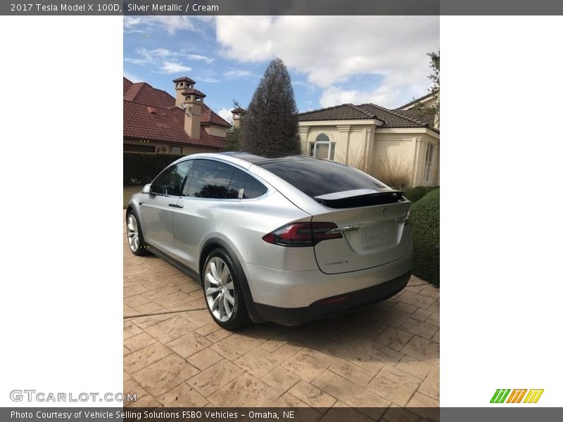 Silver Metallic / Cream 2017 Tesla Model X 100D
