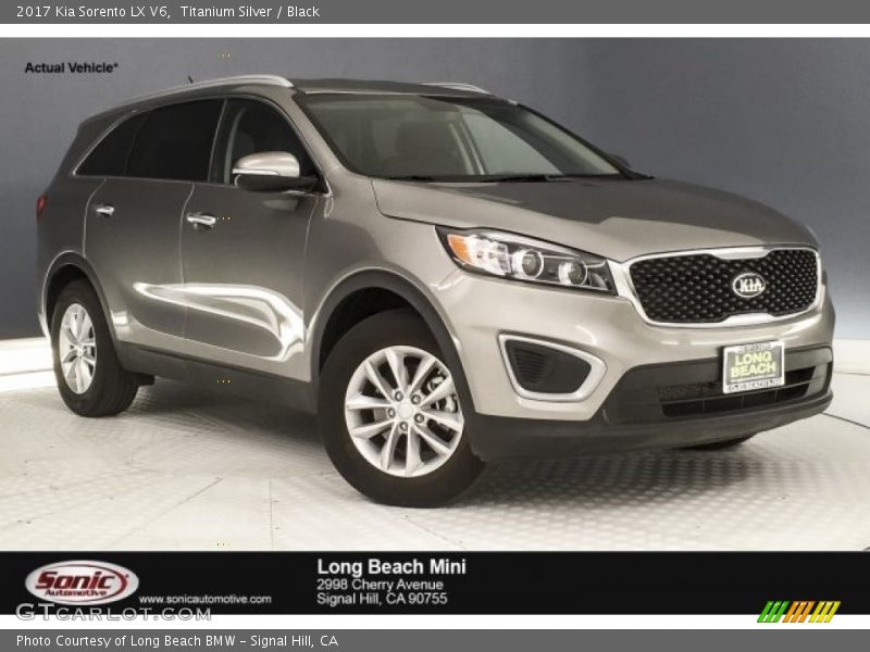 Titanium Silver / Black 2017 Kia Sorento LX V6
