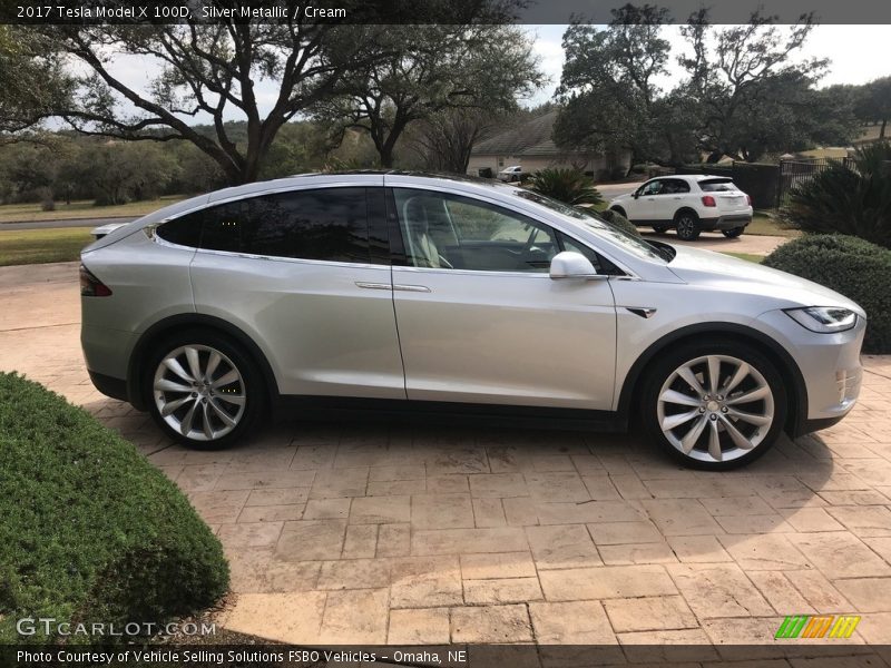  2017 Model X 100D Silver Metallic