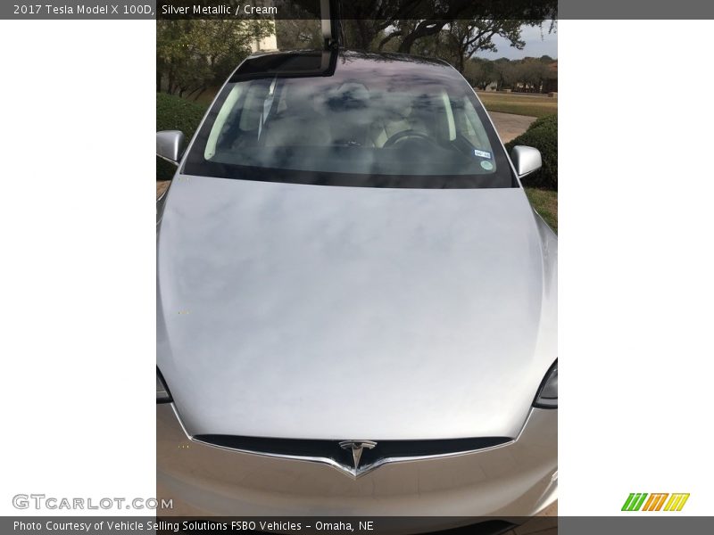 Silver Metallic / Cream 2017 Tesla Model X 100D