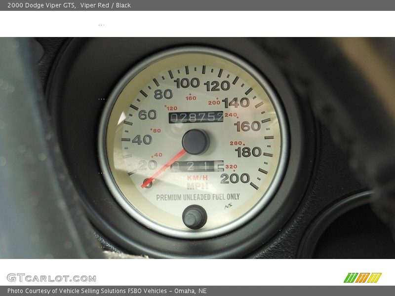  2000 Viper GTS GTS Gauges