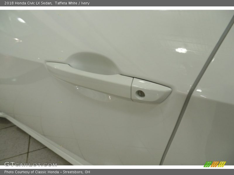 Taffeta White / Ivory 2018 Honda Civic LX Sedan