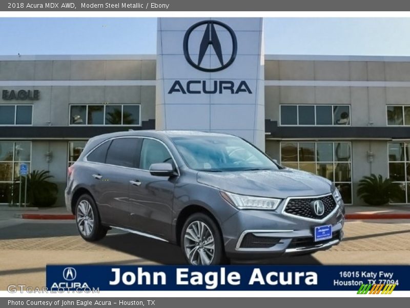 Modern Steel Metallic / Ebony 2018 Acura MDX AWD