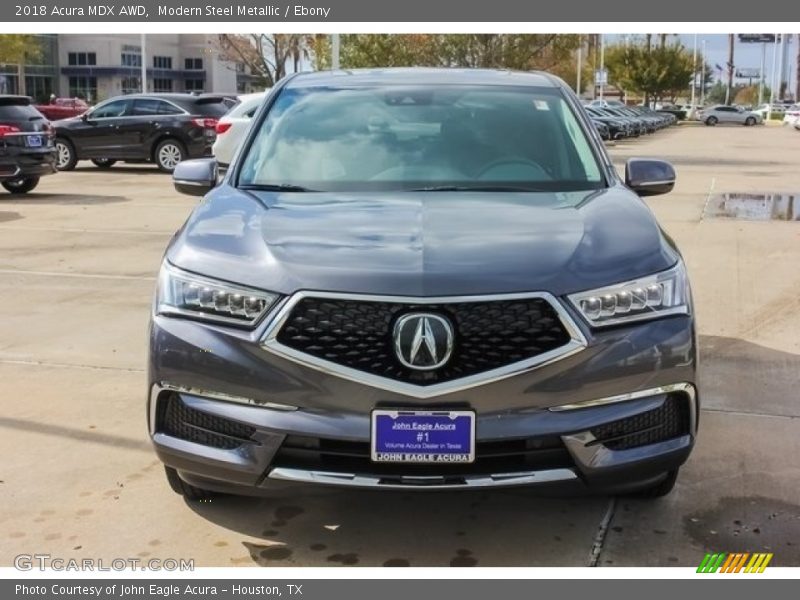 Modern Steel Metallic / Ebony 2018 Acura MDX AWD