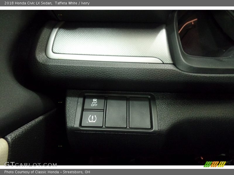 Taffeta White / Ivory 2018 Honda Civic LX Sedan