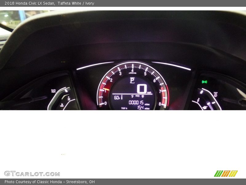 Taffeta White / Ivory 2018 Honda Civic LX Sedan