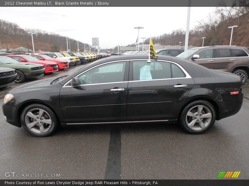 Black Granite Metallic / Ebony 2012 Chevrolet Malibu LT