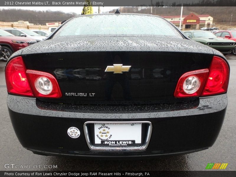 Black Granite Metallic / Ebony 2012 Chevrolet Malibu LT