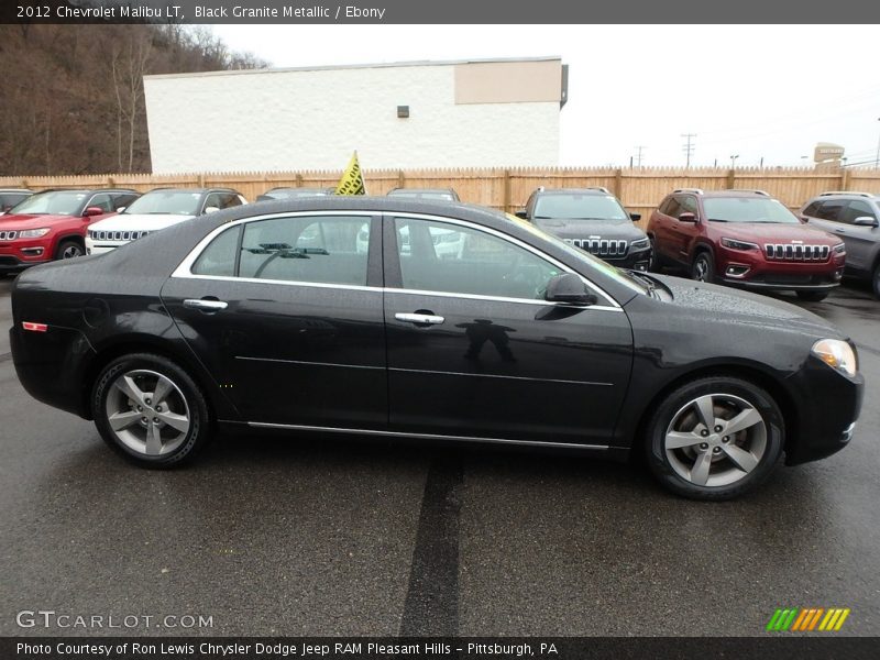 Black Granite Metallic / Ebony 2012 Chevrolet Malibu LT