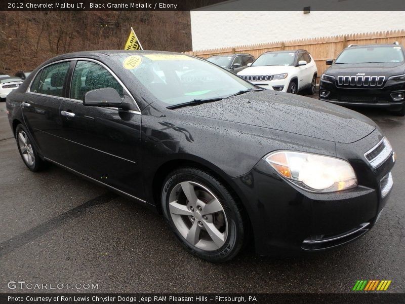 Black Granite Metallic / Ebony 2012 Chevrolet Malibu LT