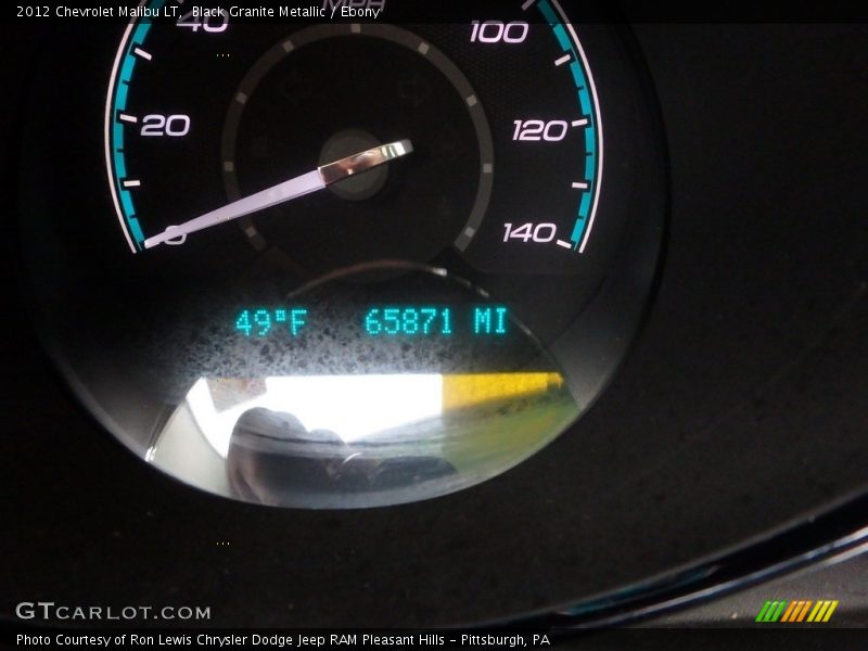Black Granite Metallic / Ebony 2012 Chevrolet Malibu LT
