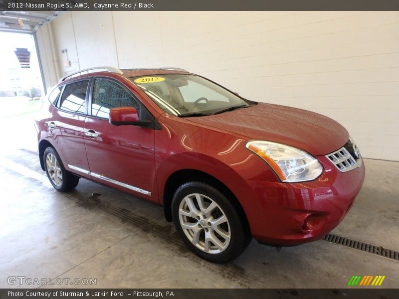 Cayenne Red / Black 2012 Nissan Rogue SL AWD