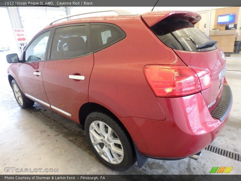 Cayenne Red / Black 2012 Nissan Rogue SL AWD