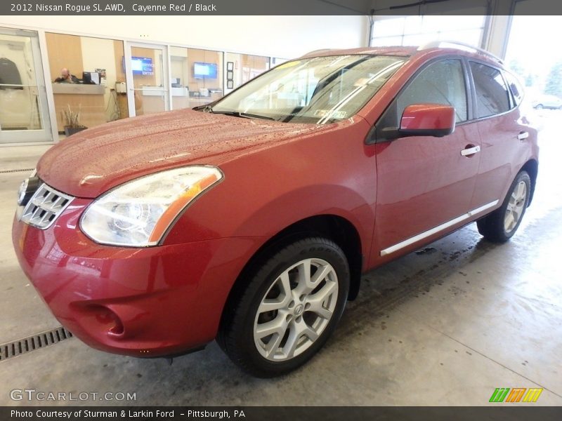 Cayenne Red / Black 2012 Nissan Rogue SL AWD