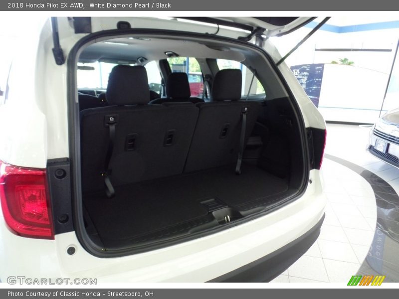 White Diamond Pearl / Black 2018 Honda Pilot EX AWD
