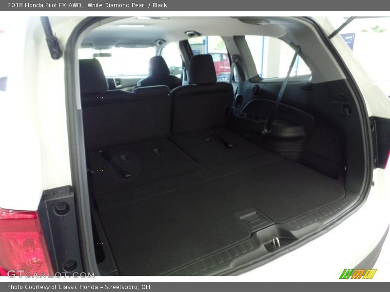 White Diamond Pearl / Black 2018 Honda Pilot EX AWD