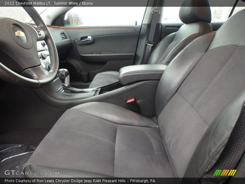 Summit White / Ebony 2012 Chevrolet Malibu LT