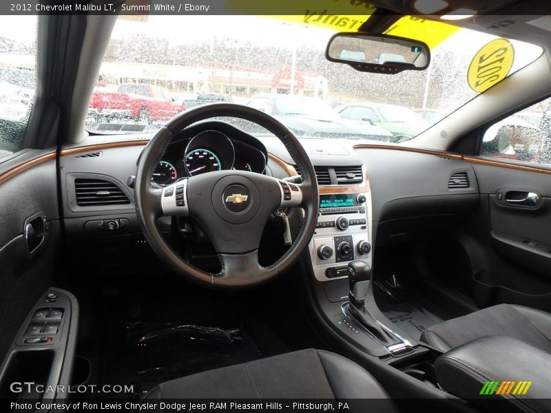 Summit White / Ebony 2012 Chevrolet Malibu LT