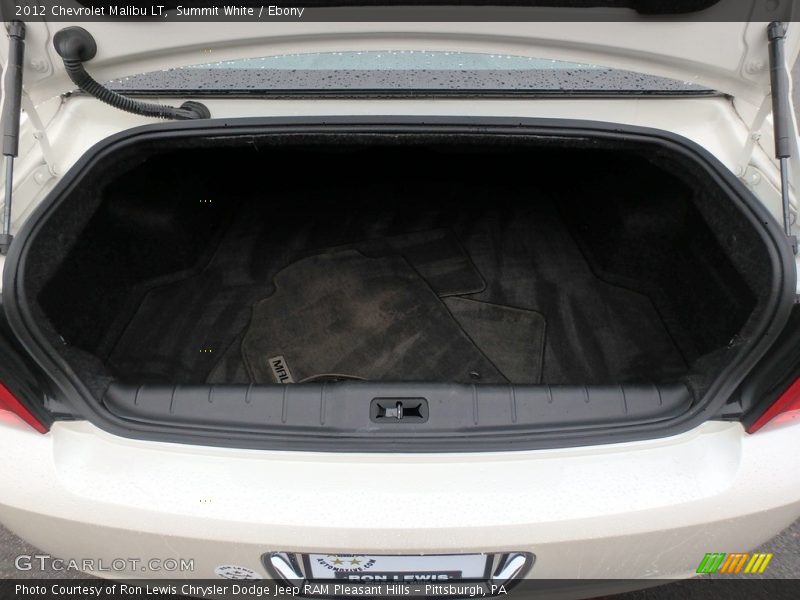 Summit White / Ebony 2012 Chevrolet Malibu LT