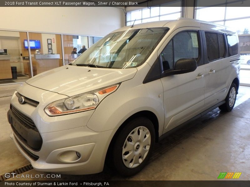 Silver / Charcoal Black 2018 Ford Transit Connect XLT Passenger Wagon