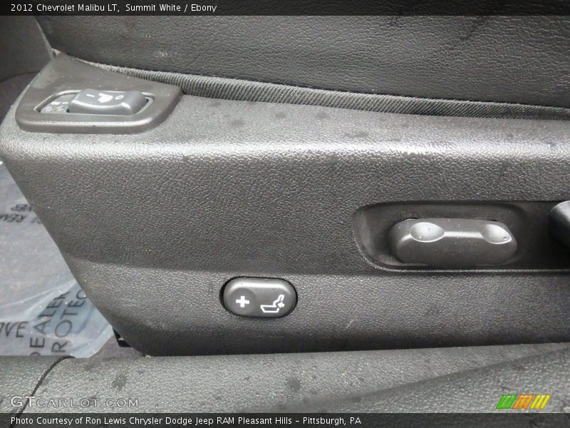 Summit White / Ebony 2012 Chevrolet Malibu LT