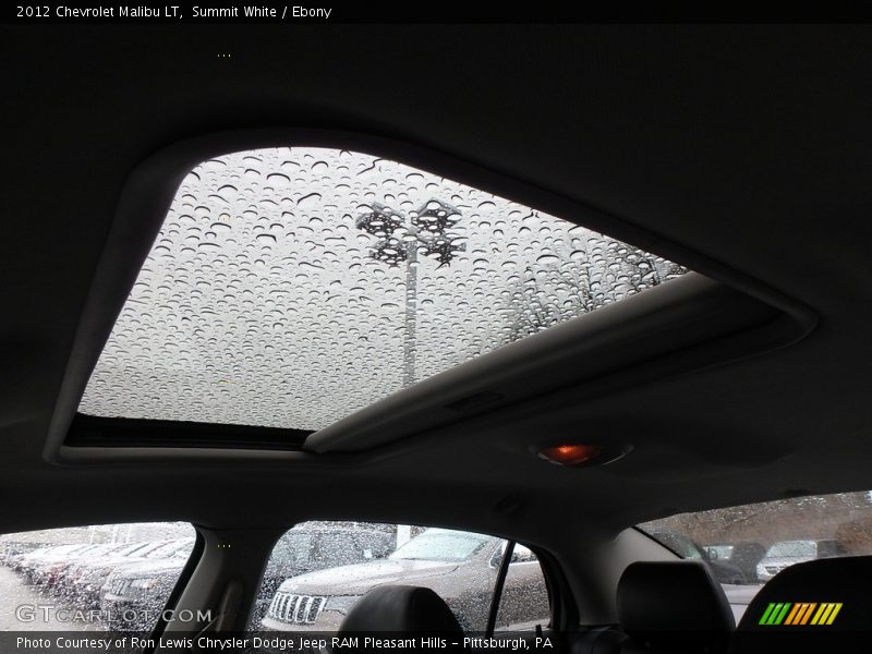 Summit White / Ebony 2012 Chevrolet Malibu LT