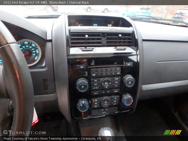 Ebony Black / Charcoal Black 2012 Ford Escape XLT V6 4WD