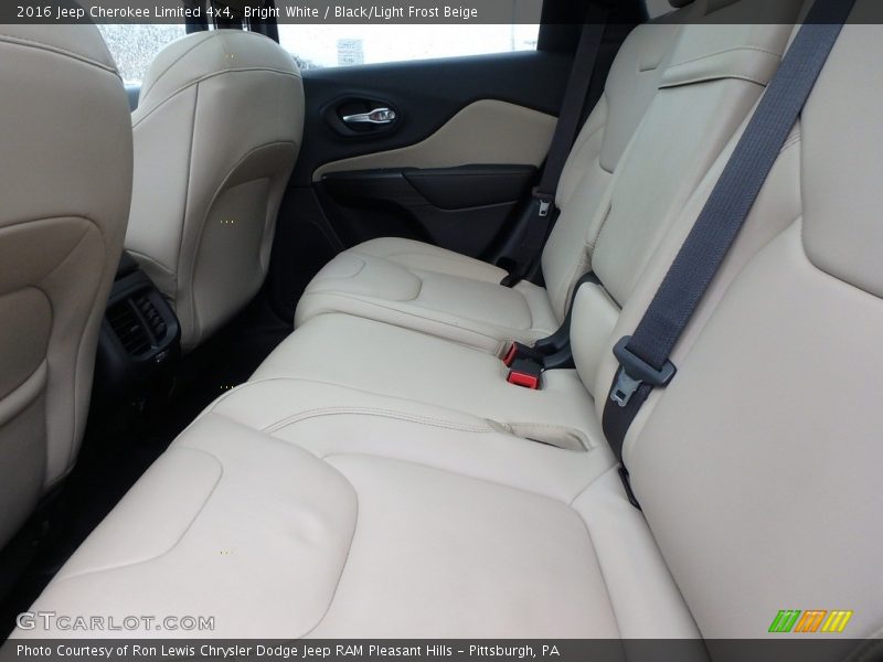 Bright White / Black/Light Frost Beige 2016 Jeep Cherokee Limited 4x4