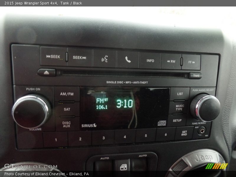 Tank / Black 2015 Jeep Wrangler Sport 4x4