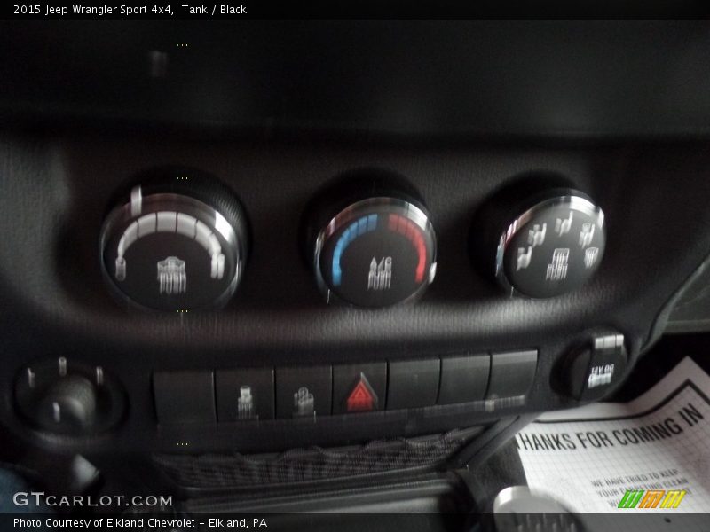 Tank / Black 2015 Jeep Wrangler Sport 4x4