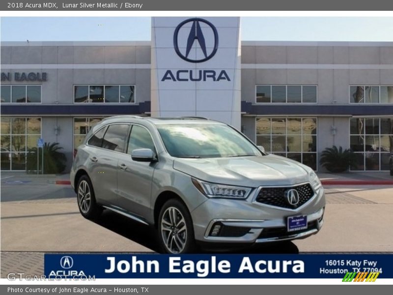 Lunar Silver Metallic / Ebony 2018 Acura MDX