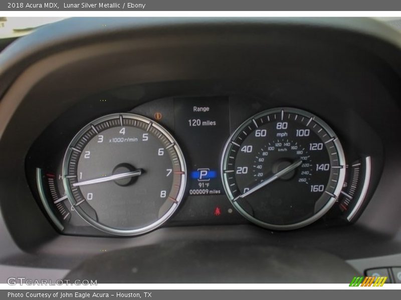 Lunar Silver Metallic / Ebony 2018 Acura MDX