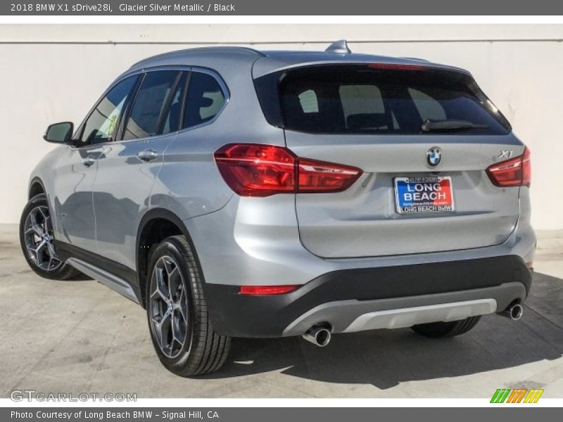 Glacier Silver Metallic / Black 2018 BMW X1 sDrive28i